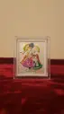 999 Pure Silver Radha, krishna Idol Coin With Premium Display Stand
