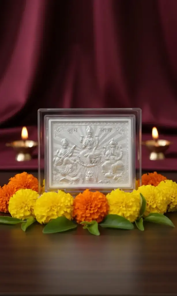 999 Pure Silver Triple Idol Coin With Premium Display Stand