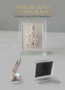 999 Pure Silver Lakshmi Idol Coin With Premium Display Stand