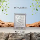 999 Pure Silver Ganesh Idol Coin With Premium Display Stand