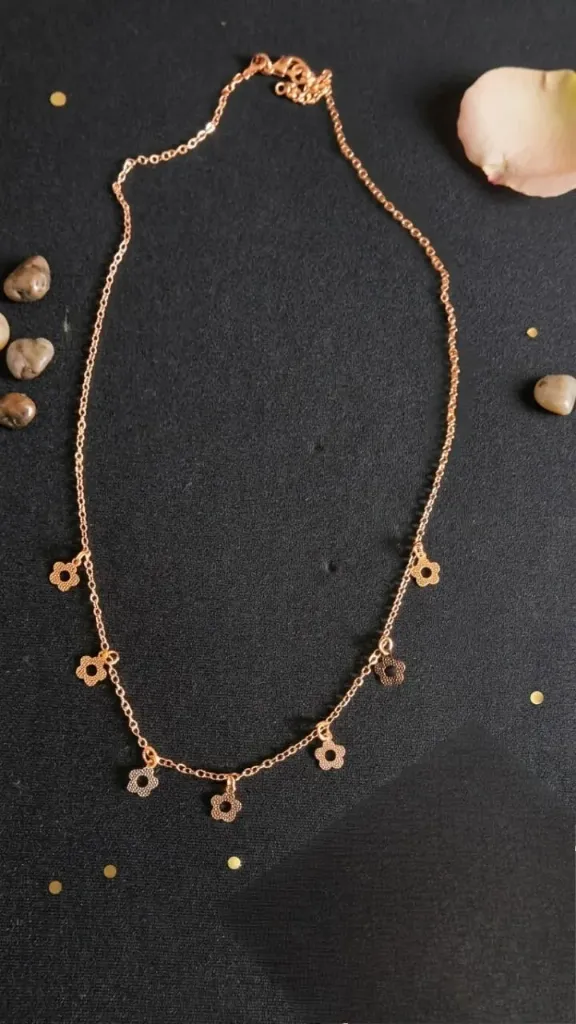 Rose Gold Charm Necklace