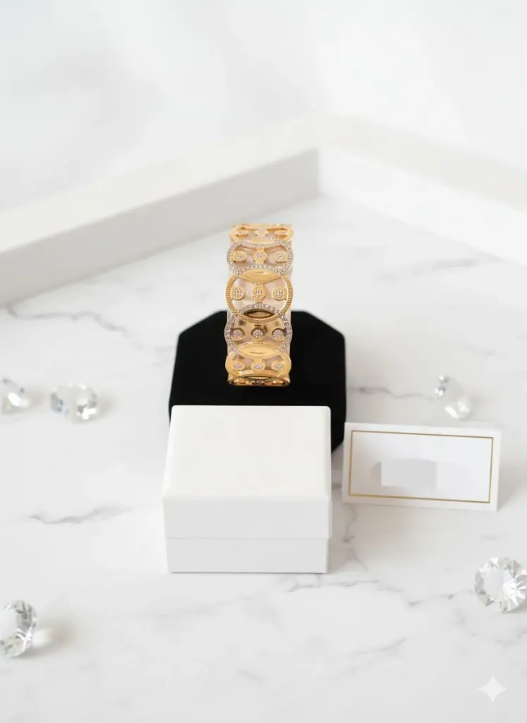 24K Gold Polish CNC Bracelets